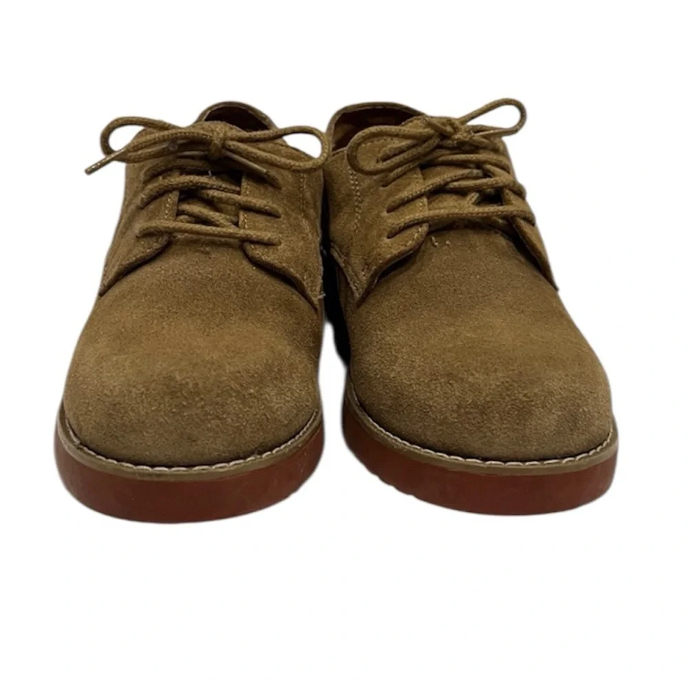 GH Bass Co. Brown Suede Leather Nubuck Lace Up Oxford Shoes Youth Boys Kids 3